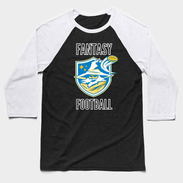 Fantasy Fooball (Los Angeles) Baseball T-Shirt by Pine Tree Tees